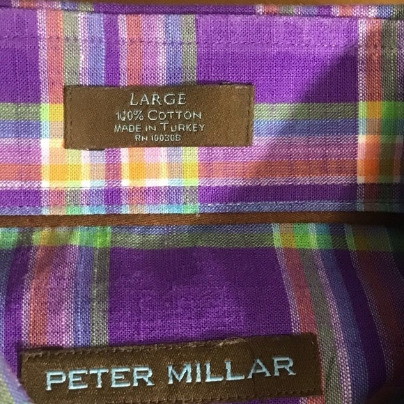 Peter Millar Plaid Button Front Shirt - Picture 4 of 4